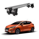 Royal Nissan Micra / March (2017 ve Sonrası) Uyumlu Gri Kilitli Ara Atkı Port Bagaj Tavan Barı