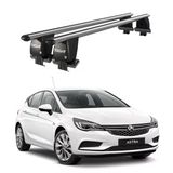 Royal Opel Astra (2016-2021) Uyumlu Gri Kilitli Ara Atkı Port Bagaj Tavan Barı
