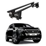 Royal Peugeot 3008 (2016-2020) Uyumlu Siyah Kilitli Ara Atkı Port Bagaj Tavan Barı