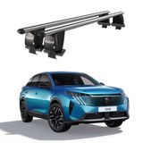 Royal Peugeot 3008 (2021 ve Sonrası) Uyumlu Gri Kilitli Ara Atkı Port Bagaj Tavan Barı