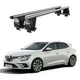 Royal Renault Megane (2016 ve Sonrası) Uyumlu Gri Kilitli Ara Atkı Port Bagaj Tavan Barı