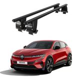 Royal Renault Megane (2021 ve Sonrası) Uyumlu Siyah Kilitli Ara Atkı Port Bagaj Tavan Barı