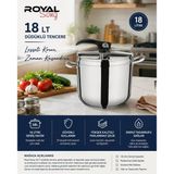 ROYAL SONG PLUS 18 LT. ÇELİK DÜDÜKLÜ TENCERE