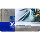 Royal Talens Van Gogh Kuru Boya Kalemi 36 Renk Metal Kutu Dayanıklı Renkler ile Sanatsal Çizim