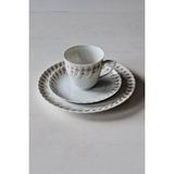 Royal Tettau Ince Porselen Vintage Çay Fincanı Seti 3 Parça - 200 ml