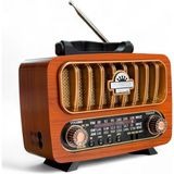 Royal Trend Nostalji Eskitme Radyo Bluetooth Özellikli Nostaljik Radyo(Usb,hd Kart Özellikli) - Kahverengi