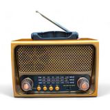 Royal Trend Nostalji Eskitme Radyo Solar Panelli 3 Bant Özellikli Nostaljik Radyo - Açık Kahverengi