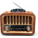 Royal Trend Nostaljik Büyük Boy Radyo,şık Tasarım Eskitme Nostalji Radyo - Kahverengi