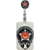Royal Vance Güvenlik Armalı Premium Yaka Kartlığı 1 Adet Yoyolu Kartlık Koruyucu Çekmeli Kart Tutucu