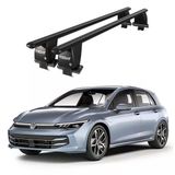Royal Volkswagen Golf (2019 ve Sonrası) Uyumlu Siyah Kilitli Ara Atkı Port Bagaj Tavan Barı