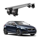 Royal Volvo V40 (2016 ve Sonrası) Uyumlu Gri Kilitli Ara Atkı Port Bagaj Tavan Barı