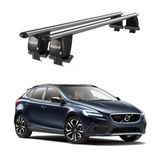 Royal Volvo V40 (2016 ve Sonrası) Uyumlu Gri Kilitli Ara Atkı Port Bagaj Tavan Barı