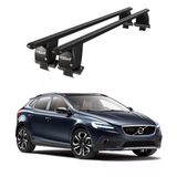 Royal Volvo V40 (2016 ve Sonrası) Uyumlu Siyah Kilitli Ara Atkı Port Bagaj Tavan Barı