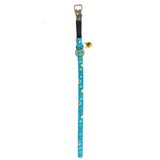 Royale Pets Lastikli Zilli Silikon Kedi Tasması 30CM Turkuaz