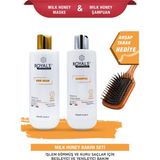 Royal'e Professional Milk Honey Maske ve Şampuan 500ML+AHŞAP Tarak