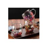 Royaleks 1385 250 ML 1 Adet Büyük Cidarlı Çiçekli Bardak