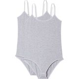Royaleks 2 Adet Ip Askılı Kadın Çıtçıtlı Body Gri - Renkli