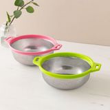 Royaleks 21 cm Kulplu Metal Süzgeç - Çelik Sepet