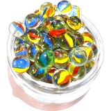 Royaleks 25 Adet Karışık Renk Cam Misket Bilye Oyuncak Cam Bilya Gülle Mariposa Secret - Renkli