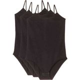 Royaleks 3 Adet Ip Askılı Kadın Çıtçıtlı Body Siyah - Renkli