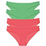 Royaleks 4 Adet Eko Set Likralı Slip Yeşil Fuşya Kadın Külot
