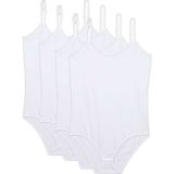 Royaleks 4 Adet Ip Askılı Kadın Çıtçıtlı Body Beyaz - Renkli