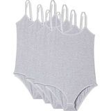 Royaleks 4 Adet Ip Askılı Kadın Çıtçıtlı Body Gri - Renkli