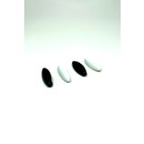 Royaleks 4 Adet Plastik Çengelli Eşarp Ve Şal İğnesi Siyah Beyaz 4 cm RT-RYL-HMR10108