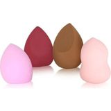 Royaleks 4 Lü Şişen Makyaj Süngeri Powder Puff Büyük Boy Mariposa Secret - Renkli