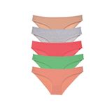 Royaleks 5 Adet Eko Set Likralı Soft Renkler Kadın Slip Külot
