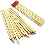 Royaleks Bambu Adana Kebap Şişi Ahşap 25 Adet Yassı Çöp Şiş Kebap Şişi 30 cm - Renkli