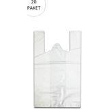 Royaleks Beyaz Hışır Atlet Poşet Mini Boy 22X31 cm 20 Paket Takriben 10.000 Adet Mariposa Secret - 22 x 31 cm
