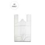 Royaleks Beyaz Hışır Atlet Poşet Mini Boy 22x31 cm 20 Paket Takriben 10.000 Adet