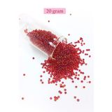Royaleks BNC028 11/0 2 mm 20 gr Morlu Kırmızı Dökme Cam Kum Boncuk