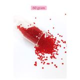 Royaleks BNC056 60 gr 11/0 2 mm Şeffaf Kırmızı Dökme Cam Kum Boncuk