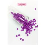Royaleks BNC087 6/0 4 mm 20 gr Koyu Eflatun Büyük Boy Dökme Cam Kum Boncuk