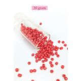 Royaleks BNC089 6/0 4 mm 20 gr Açık Kırmızı Büyük Boy Dökme Cam Kum Boncuk