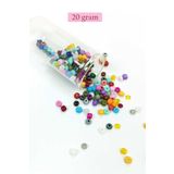 Royaleks BNC096 6/0 4 mm 20 gr Karışık Renkli Büyük Boy Dökme Cam Kum Boncuk