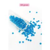 Royaleks BNC142 4 mm 60 gr Açık Mavi Dökme Cam Büyük Boy 6/0 Kum Boncuk
