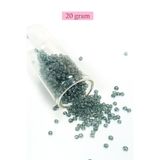 Royaleks BNC174 8/0 3 mm 20 gr Şeffaf Gri Dökme Cam Kum Boncuk