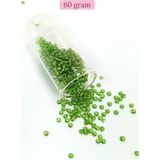 Royaleks BNC195 3 mm 60 gr Şeffaf Çimen Yeşili 8/0 Dökme Cam Kum Boncuk