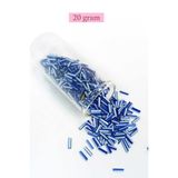 Royaleks BNC236 2 mm 10 mm 20 gr Mavi Beyaz Uzun Boru Kesme Boncuk