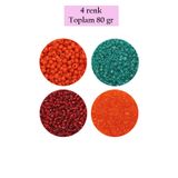 Royaleks BNC402 11/0 2 mm 4 Renk 80 gr Dökme Cam Kum Boncuk