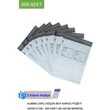 Royaleks Cepli Küçük Boy Kargo Poşeti 24X30+5 cm - 300 Adet (40+40=80 Mikron)
