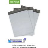 Royaleks Cepsiz Mini Boy Kargo Poşeti 17X25+4 cm - 750 Adet (40+40=80 Mikron)