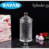 Royaleks Diamond 33 cm Ayaklı Noktalı Fanus Şekerlik ROYALEKS-82638