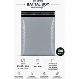 Royaleks Gri Cepsiz Battal Boy Kargo Poşeti 45X55+5 cm 100 Adet