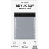 Royaleks Gri Cepsiz Büyük Boy Kargo Poşeti 35X45+5 cm 100 Adet Mariposa Secret - Renkli