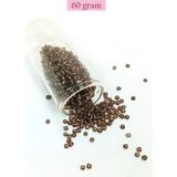 Royaleks Group Dökme Cam Kum Boncuk (8/0) 3 mm - 60 Gram - Şefaff Alacalı Kahve - BNC213