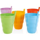 Royaleks Group Funny Pipetli Bardak 1 Adet ROYALEKS-BSF533 - 001-Renkli - 0 - 499 ml